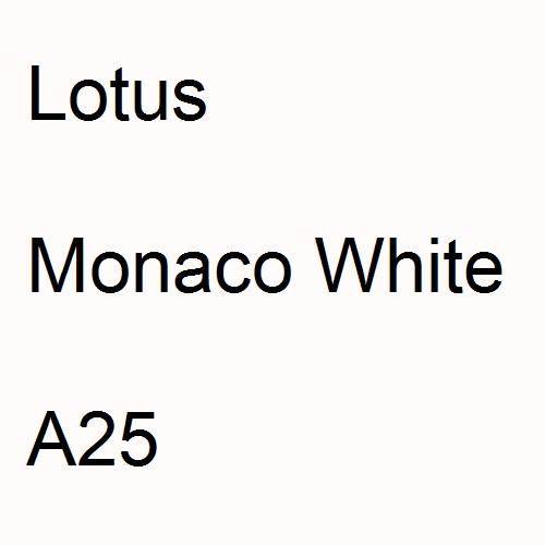 Lotus, Monaco White, A25.